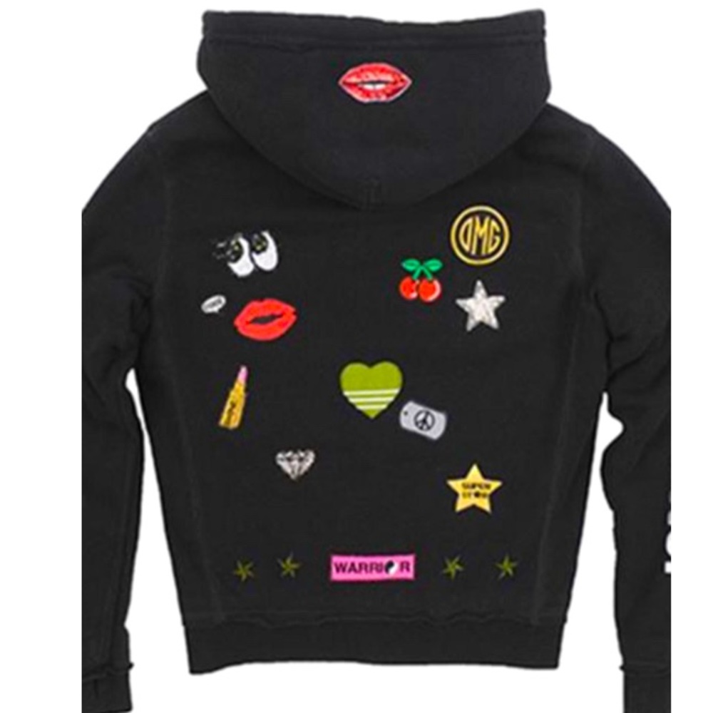 SUPER SOFT Sherpa Lined Butter Zip Up With Kiss On Hood